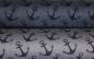 Preview: Alpenfleece/-sweat Anker dunkelblau meliert (10 cm)